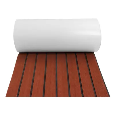 (Brown With Black Lines) 2400x450x5mm Marine Boat Flooring EVA Foam Yacht Teak Decking Sheet Car