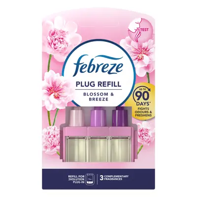 Febreze Air Freshener 3volution Plug Refill Blossom & Breeze - Pack of