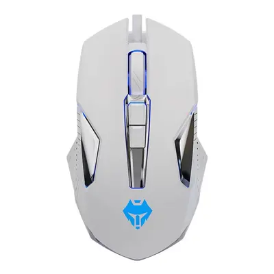 (White) Gaming Mouse USB Wired 3200DPI Buttons Mechanical Mouse LED Optical Game Mouse For PC Co