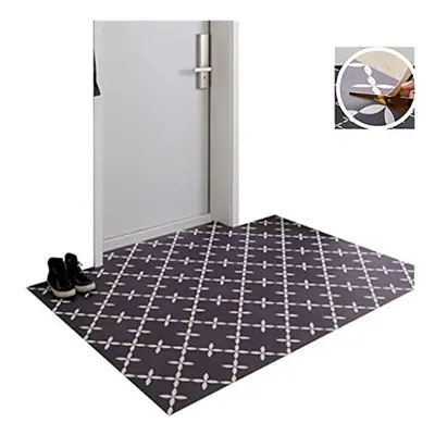 LDLD Carpet Doormat Ultra-thin 2MM Non Slip Waterproof PVC Front Door Entrance Mats Stylish Floo