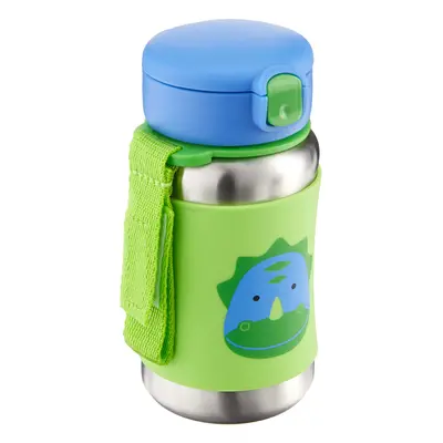 Skip Hop Toddler Sippy Cup with Straw Zoo Stainless Steel Straw Bottle Dino