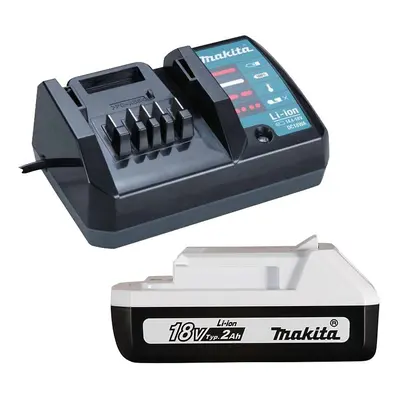 Makita BL1820G 18v G-Series 2.0ah Lithium Ion Battery 2ah + DC18WA Charger