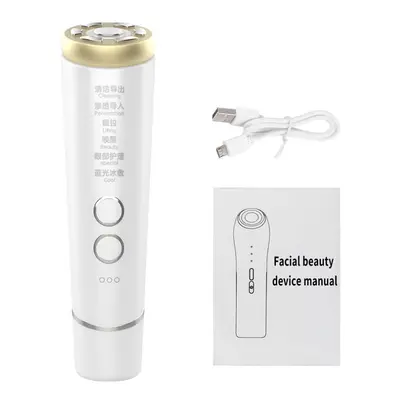 (white) TEWIRROW Skin Lifting Firming Machine Radio Frequency Skincare Tools Wrinkle and Acne Re