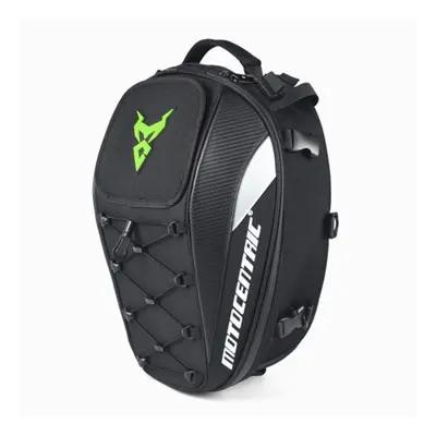 (green) Multifunctional Waterproof Motorcycle Tail Bag Durable Rear Motorcycle Seat Bag High Cap