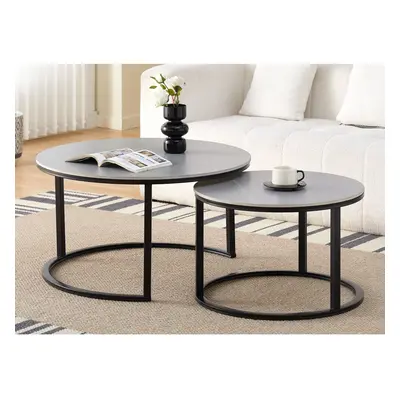 Dual Sintered Stone Nested Coffee Table Set