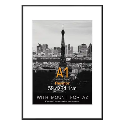 (A1, 1) A1 Picture Frame Aluminum Acrylic Picture Frames in Black - Photo Frames x