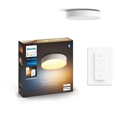 Philips Hue NEW Infuse White and Colour Ambiance Smart Ceiling Light [Medium - White] with Bluet