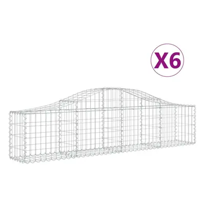 (200 x x 40/60 cm/ pcs) vidaXL Arched Gabion Basket Stone Basket Gabion Retaining Wall Galvanise