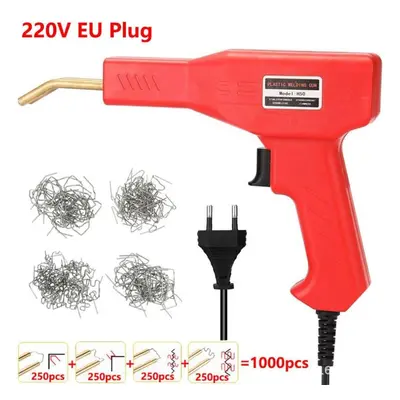 (220V with 1000Pcs) 70w Hot Stapler Pvc Plastic Welder Heat Gun Welding Machine Car Bumper Repai