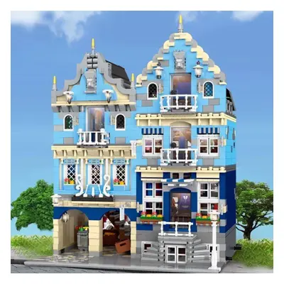 City Series Moc Factory Street European Market Model Building Toys Building Blocks Bricks Gifts