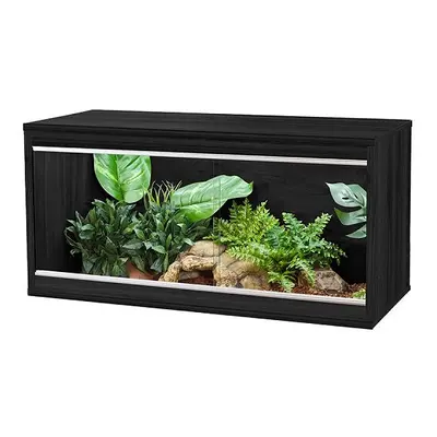 (Medium, Black) VivExotic Repti-Home Vivarium