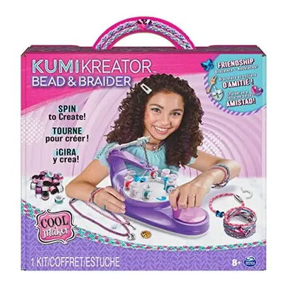 Cool MAKER, KumiKreator Bead & Braider Friendship Necklace and Bracelet Making Kit, Arts and Cra