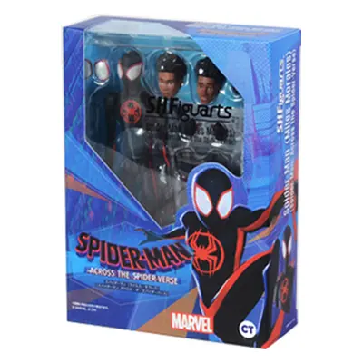 (Miles with box) Sh Figuarts Spider-man Miles Morales Gwen Stacy Action Figure Spider-man Across