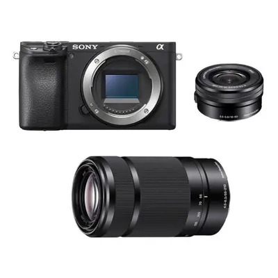 SONY A6400 Body Black + 16-50MM F3.5-5.6 OSS + 55-210MM F4.5-6.3 OSS