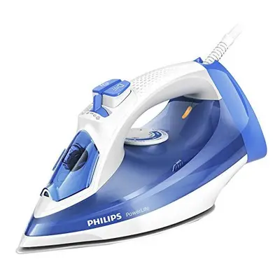 Philips PowerLife Steam Iron for Faster Crease Removal with g Steam Boost, 2300W, Blue/White -Ã