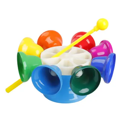 SY-66 Orff Instrument Eight Tone Rotating Bell Melody Bell Touch Bell Musical Instrument with Kn