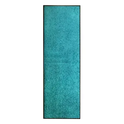 vidaXL Doormat Washable Cyan Home Garden Barrier Entrance Rug for Front Door