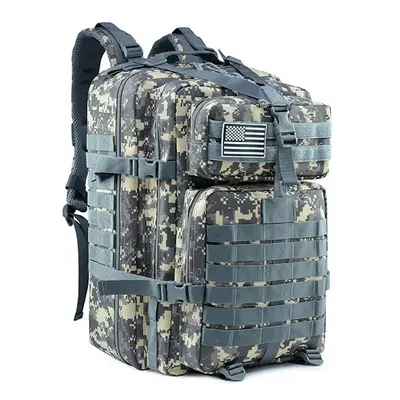 (ACU) 50L Large Capacity Man Army Tactical Backpacks Military Assault Bags Outdoor 3P EDC Molle 