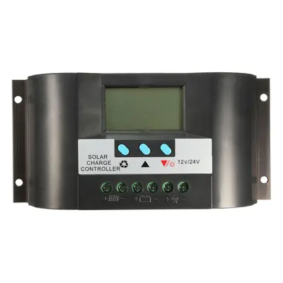 LCD 30A 12V/24V Auto Switch LCD Solar Panel Battery Regulator Charge Controller