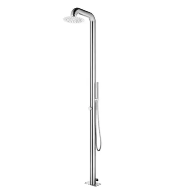 vidaXL Garden Shower Stainless Steel Bath Tower Stands Outside Faucet Outdoor