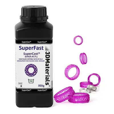 SuperCast 8K 3D Printer Resin Wax Filled for Ultrafine Filigree, Jewelry, and Metal Casting, Mad