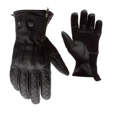 (11, Black) RST Matlock CE Motorbike Leather Gloves Retro Classic Urban Motorcycle Glove