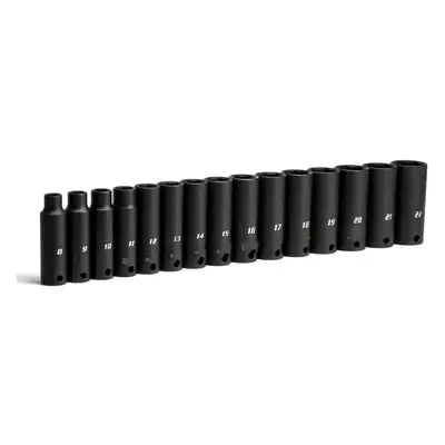 (Deep Set / mm) 3/8 in. Drive Metric Deep Impact Socket Set (15-Piece), deep Set / mm (CP53000-1