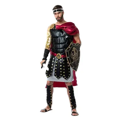 (L) Men's Gladiator Costume Halloween Roman Armor Greek Warrior Spartan Fancy Dress Cosplay Part