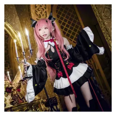 (black, L) Scione Anime Cosplay Costume The Ending Seraph Witch Vampire Kluruta Percy Cosplay Su