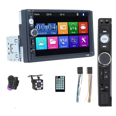 (as the picture, 7010B) Inch 1din Car Mp5 Player Car Radio 7010b Universal, Fm, Usb, Bluetooth, 