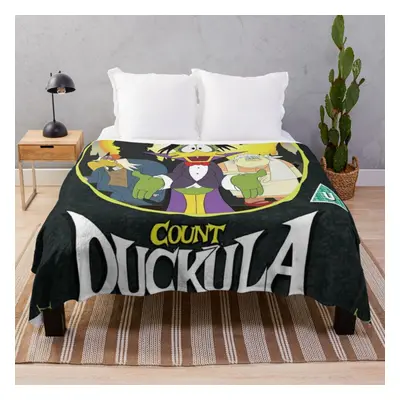 Fleece Throw Blanket Count Duckula for Sofa Couch Kids x Inches