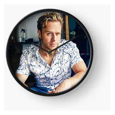 (Olly Murs=6784) Wall Clock Inch Funny Mantel & Tabletop Art Decor for Home Bedroom Office