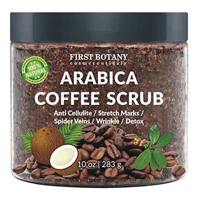 100 Natural Arabica Coffee Scrub with Organic Coffee Coconut and Shea Butter Best Acne Anti Cell