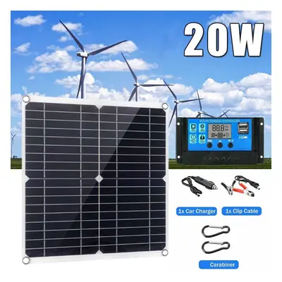 200W Solar Panel Kit 12V battery Charger 100A with Controller Caravan Boat