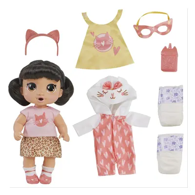 Baby Alive Super BFF Katie Kat Black Hair Dress Up Baby Doll Playset Inches Toys for Year Old Gi