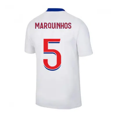 (S) PSG Away Nike Football Shirt (MARQUINHOS 5)