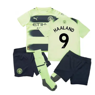 (3-4 Years) Man City Third Mini Kit (HAALAND 9)