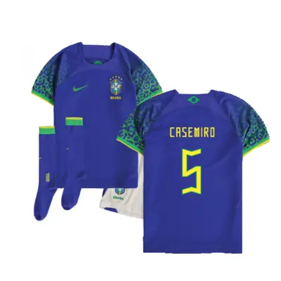 (MB) Brazil Away Little Boys Mini Kit (Casemiro 5)