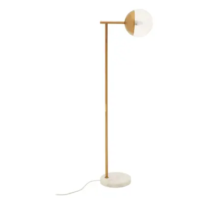 Effortlessly Eelegant Gold Finish Metal Floor Lamp, Versatile Tall Lamp On The Floor, Sturdy Bed