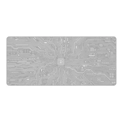 (Light Grey) Circuit Diagram Extra Large Mouse Pad 900*400*4MM Thickened Locked Edge Keyboard Pa