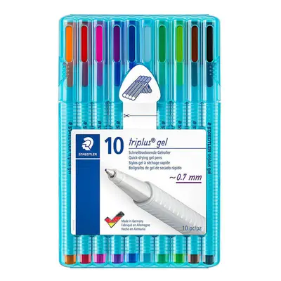 Staedtler Triplus Gel Pen Assorted Colours (Wallet of 10)