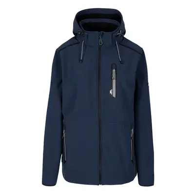 (L, Navy Marl) Trespass Mens Softshell Jacket with Zip Hood Anak