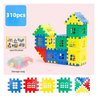 (as the picture, 310pcs) Building Blocks Large Particle Children&apos;s Educational Toy Building