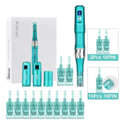 (A6S+10Pcs 16PIN) Dr Pen Ultima A6s Wireless Professional Microneedling Pen Derma Auto Pen Mts S