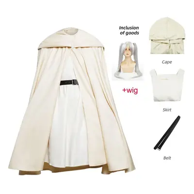 (as the picture, s) Frieren At The Funeral Anime Frieren Cosplay Costume Coat Skirt Belt Outfits