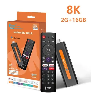 8k Atv Smart Tv Stick Android 14.0 Bluetooth 5.0 Wifi Allwinner H618 Quad Core Cortex A53 Networ