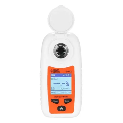 (orange) Smart Sensor St335a Lcd Digital Refractometer Portable Handheld Honey Refractometer Atc