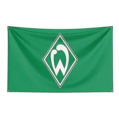 (150 x 240cm, E) Born Pretty 3x5 Sv Werder Bremen Flag Polyester Printed Racing Sport Banner For