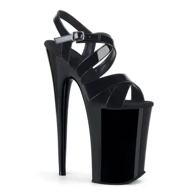 (black, 44) Women Sexy Sandals Platform Peep Toe Model Pole Dance High Heels Nightclub Shoes Str