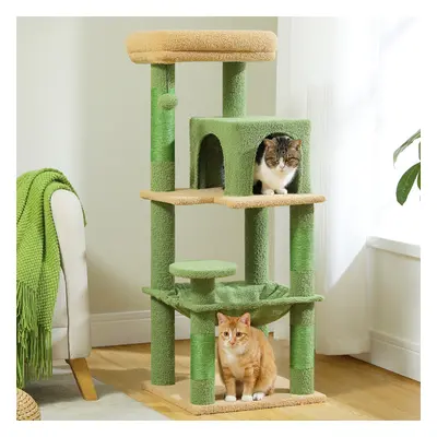 (Green) Multi-Level Cat Tree for Indoor Cats